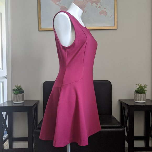 Free People ▪ Magenta Cha Cha Mini Skater Dress - Picture 5 of 10